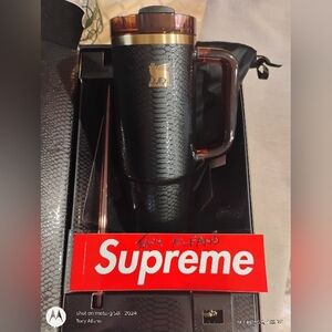 Stanley Luxe Black Snakeskin 30oz BNIB - In Hand Ships Fast